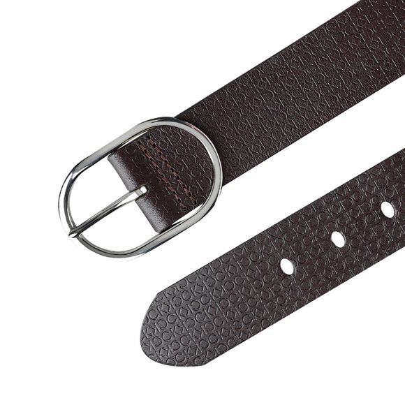 Women's Ck Micro Emboss Casual Belt For Jeans, Trousers And Dresses, Brown,🐭 - Picture 5 of 6